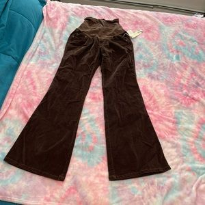 A pea in the pod maternity bottoms S Brown Flares Cordurory